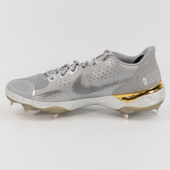 Nike Alpha Huarache Elite 3 Low \'Grey Metallic Gold\' CK0746-006 Baseball size 15 main image 5